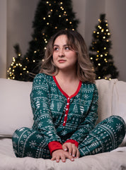 Green Xmas Set Woman