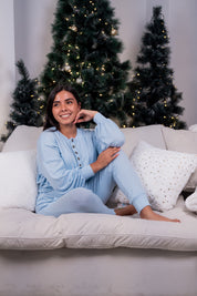 BabyBlue Xmas Set Pantalón