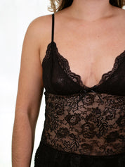 Set short Noir Lace