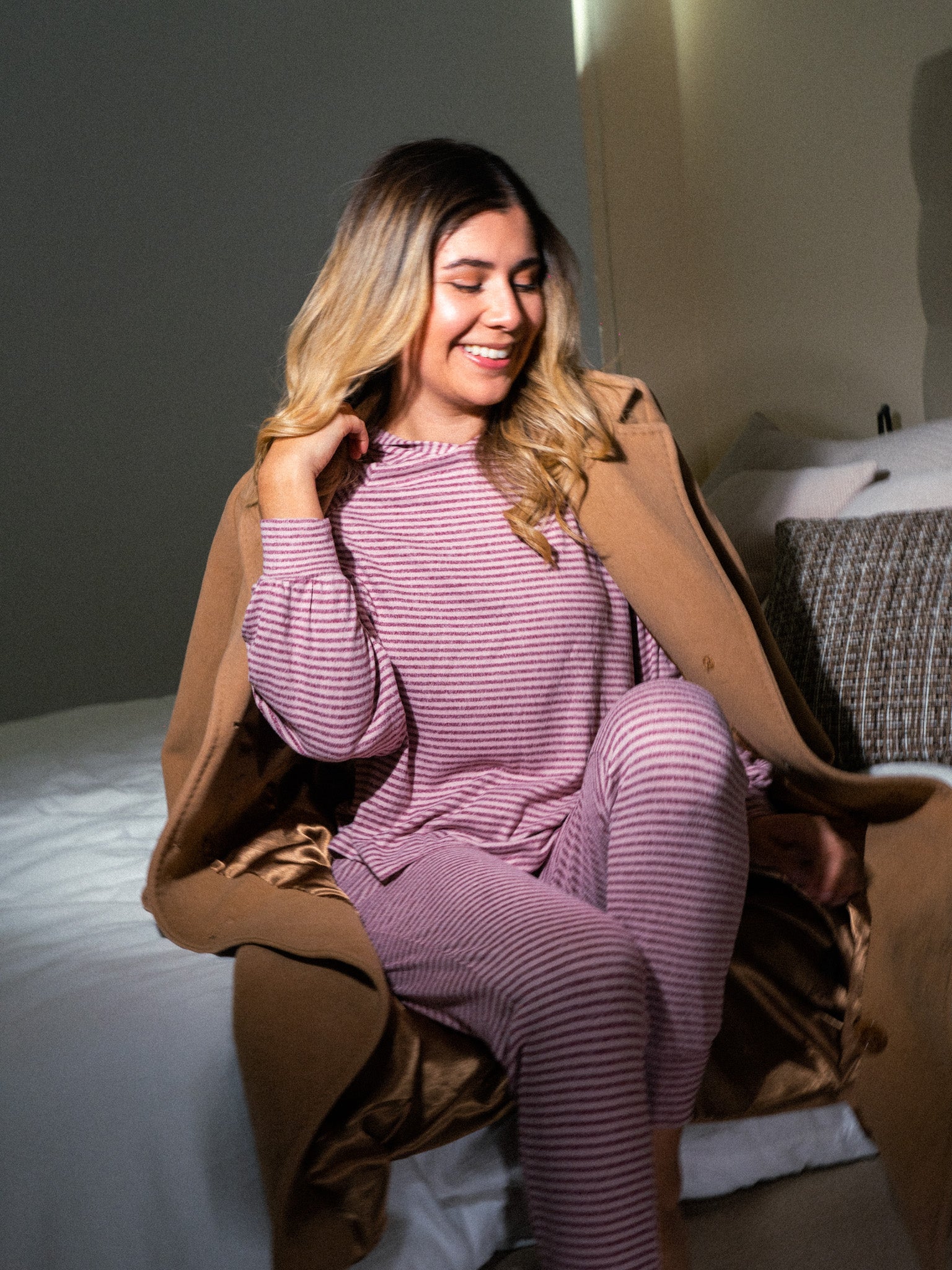 Set pantalón Pink Stripe