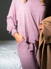 Set pantalón Pink Stripe