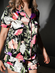 Set short Floral Satin