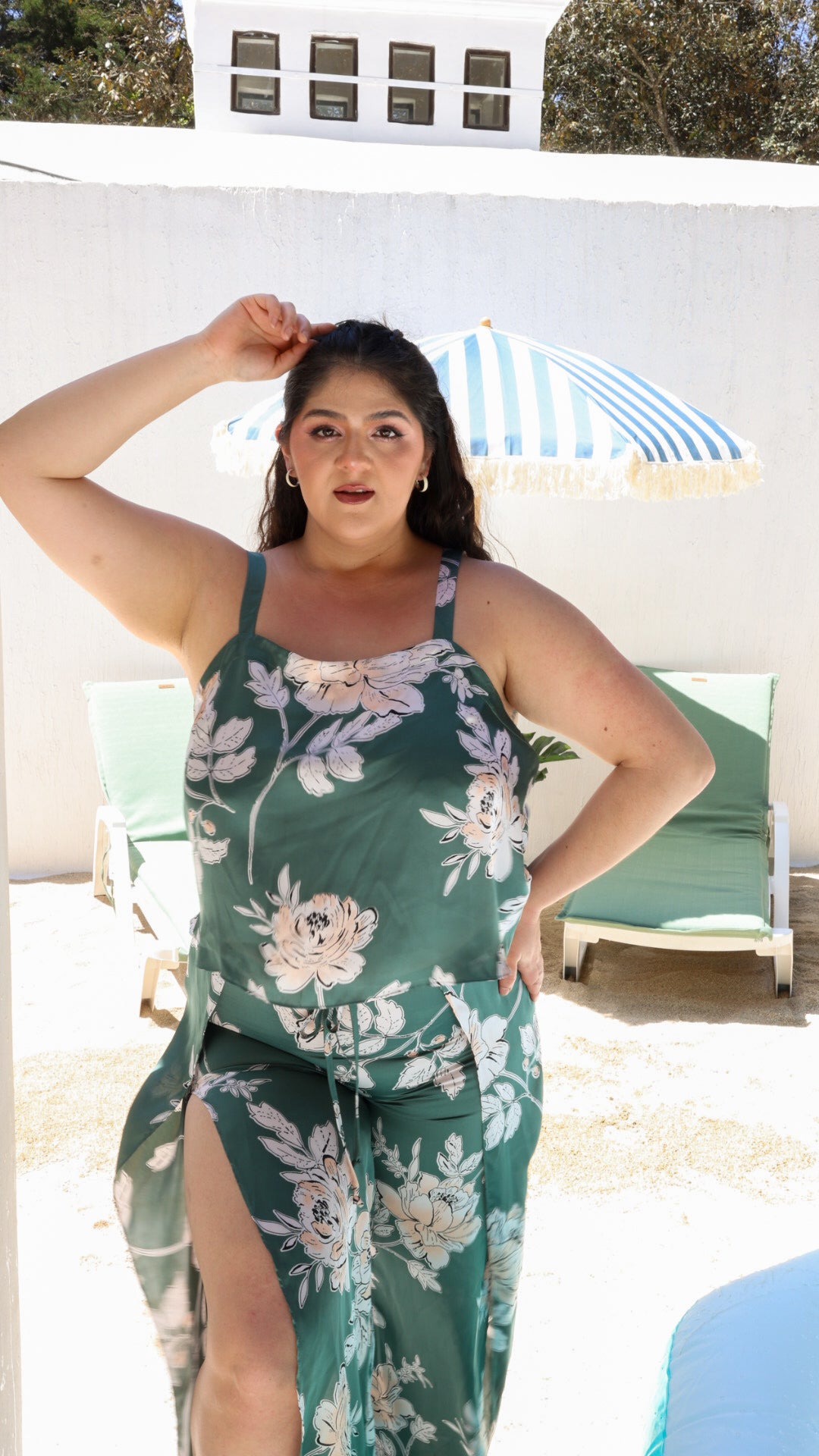 Set pantalón Floral Green