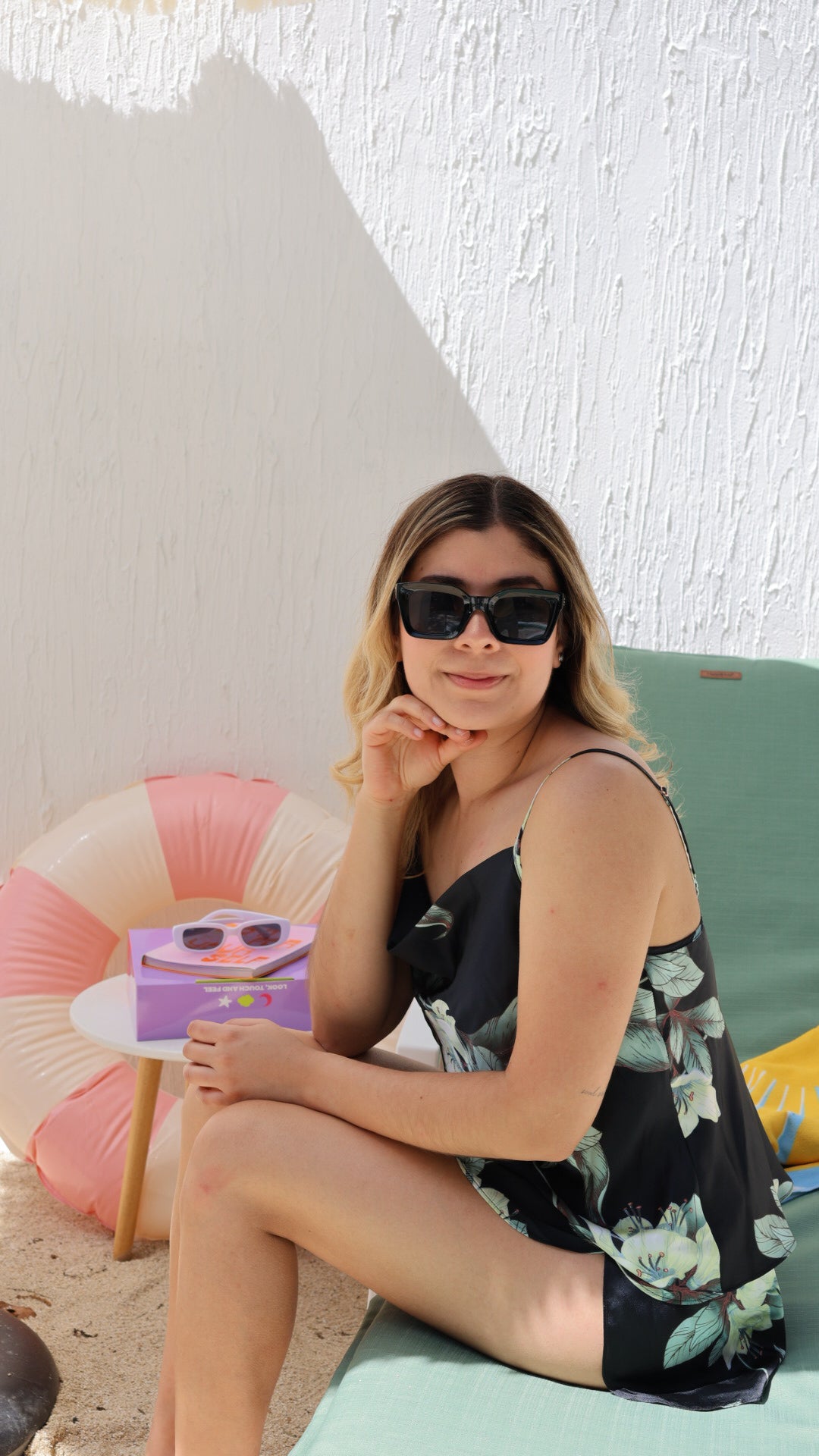 Set short Blk Floral