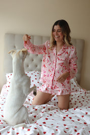 Set short Sweet Hearts Satin