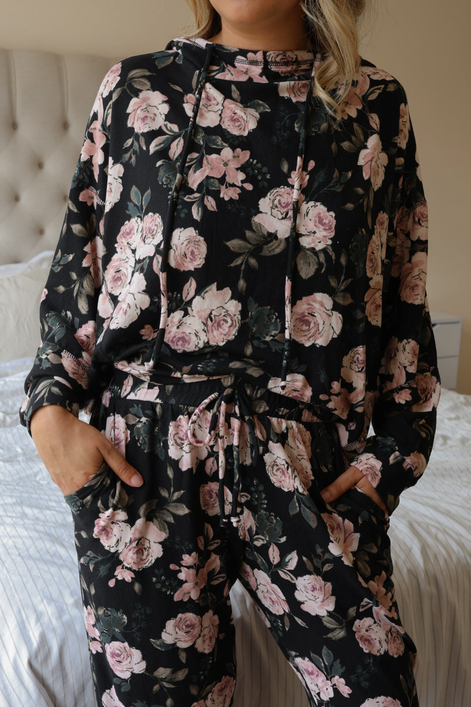 Set pantalón Floral Noir