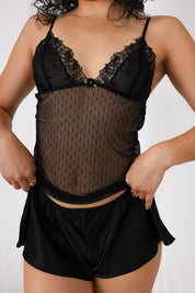 Set short Noir Dots