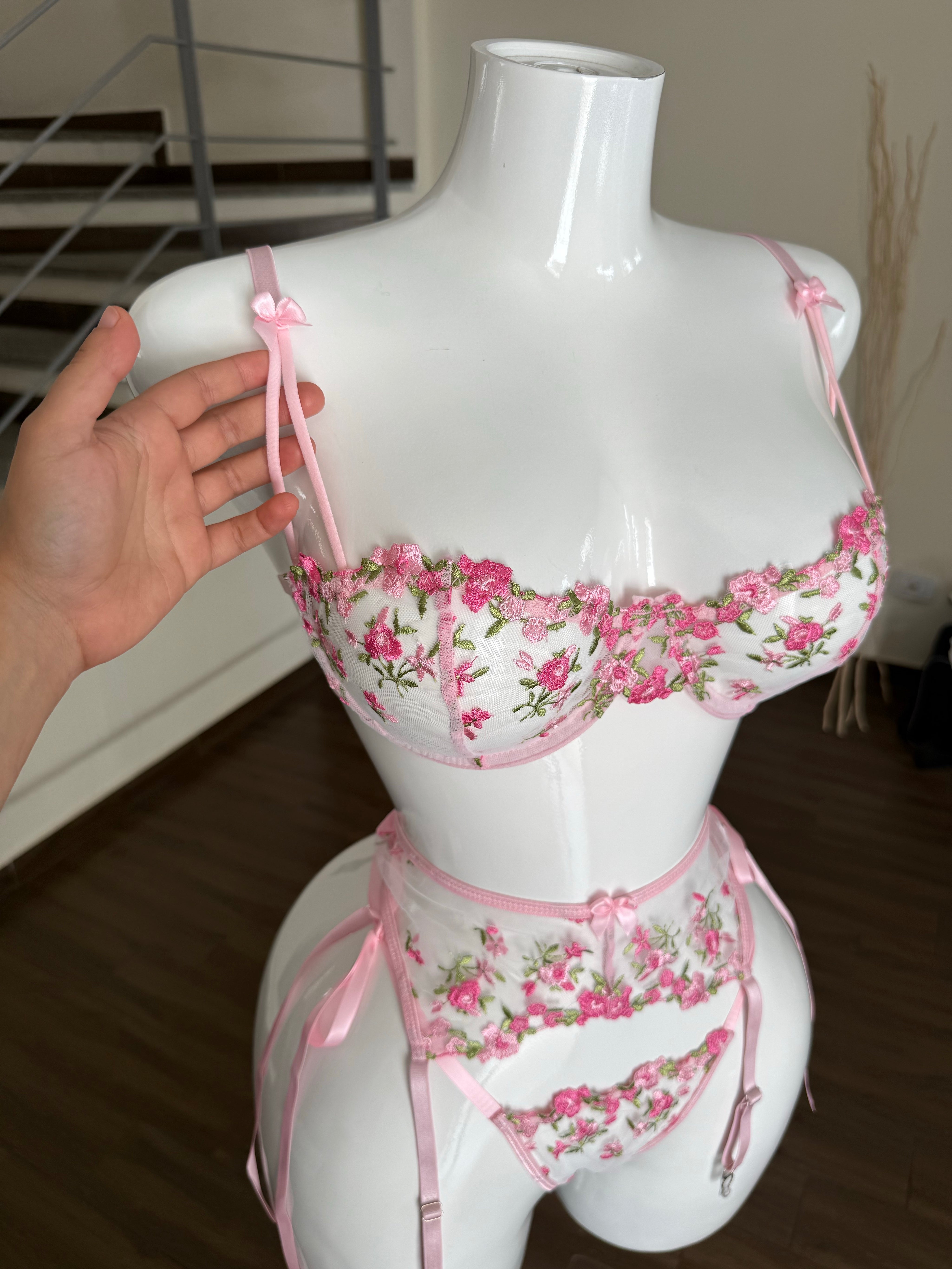 Set Floral Rose