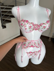 Set Floral Rose