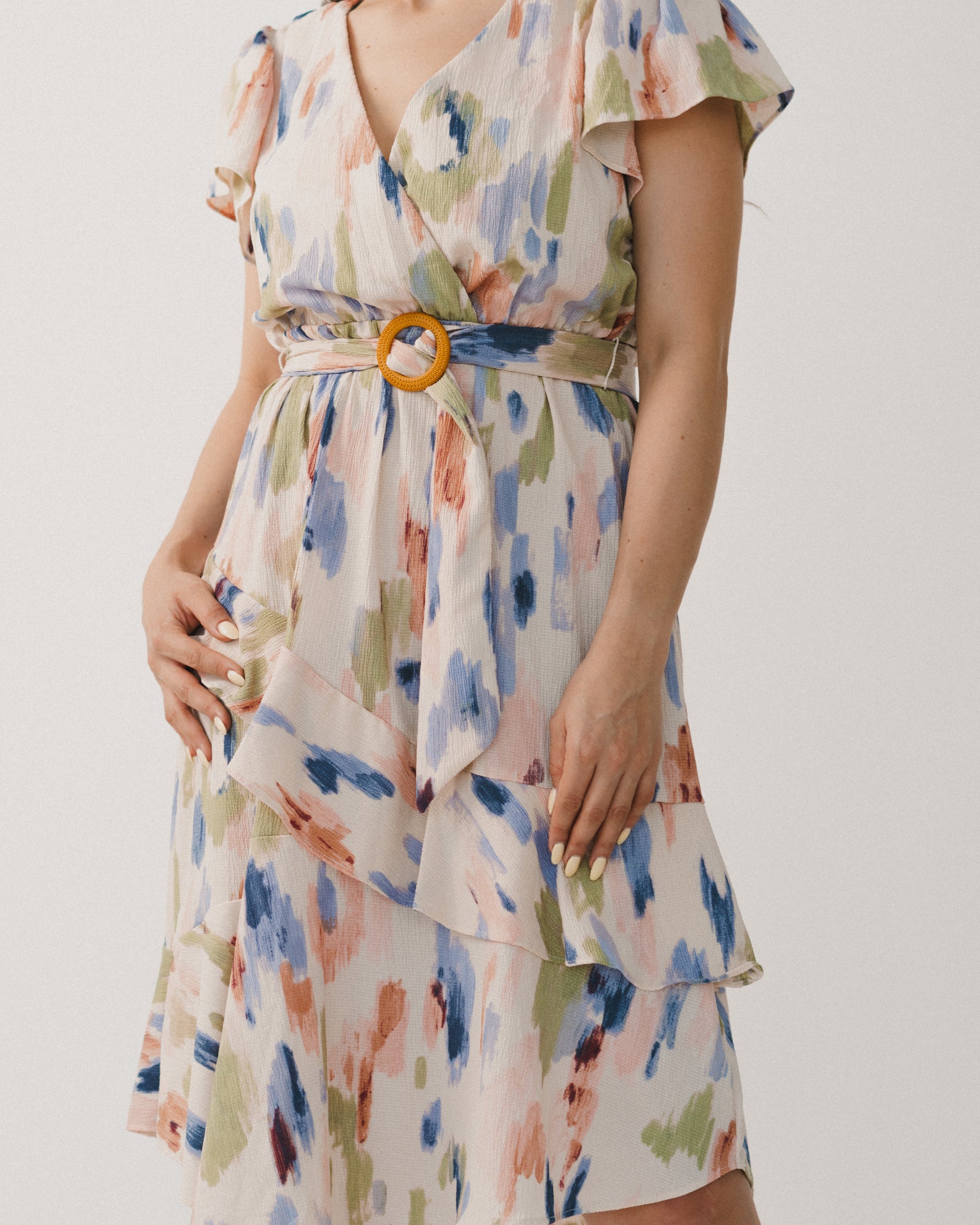 Vestido Cream Floral