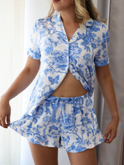 Set short Blue Garden