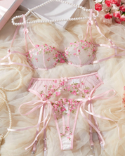 Set Floral Rose