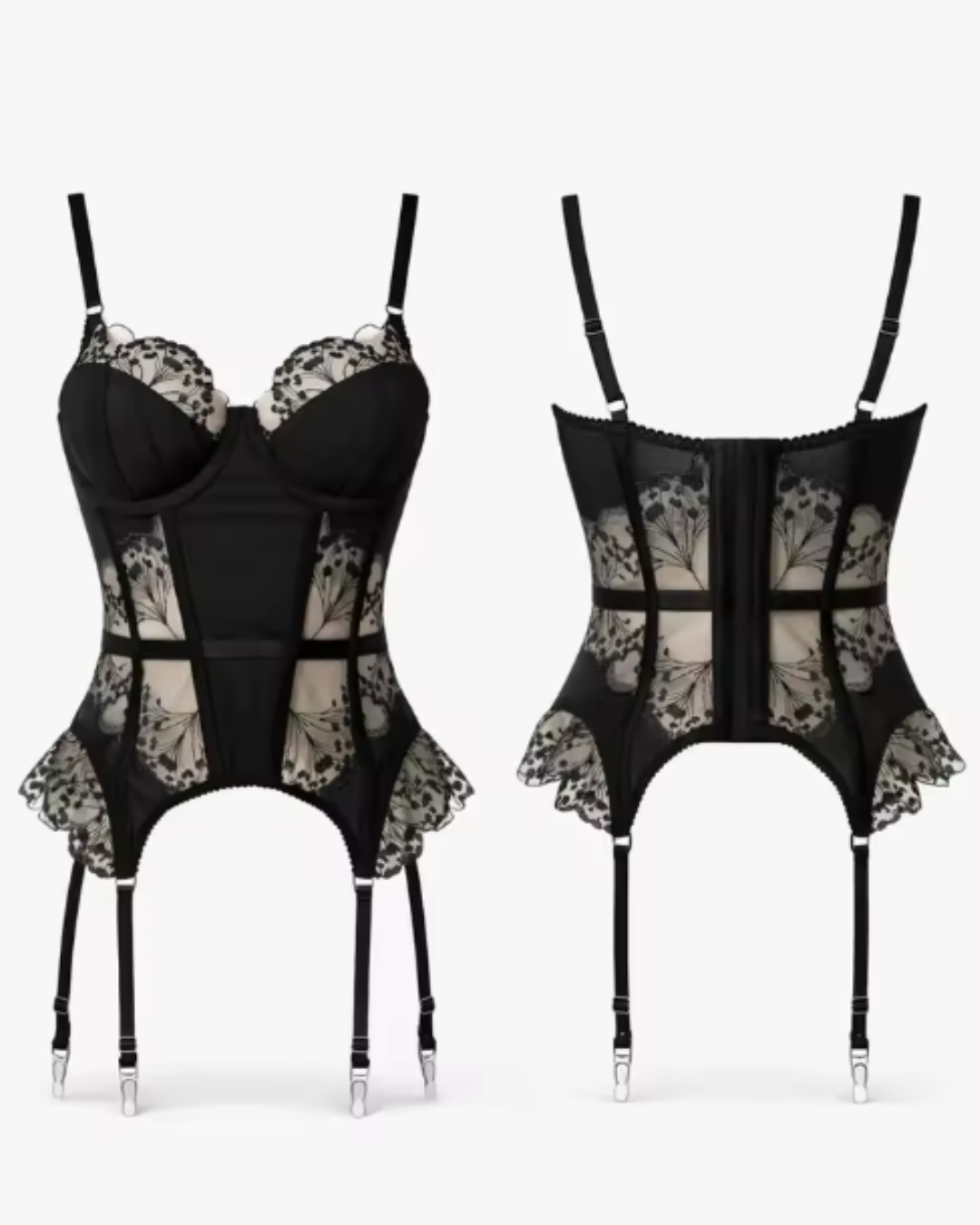 Set Corsé Black Nude