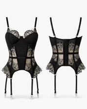 Set Corsé Black Nude
